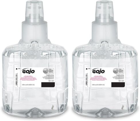 منظف ​​اليدين الرغوي المعتمد من جوجو جرين، خالي من العطور، معتمد من EcoLogo، موزع صابون اليد TFX بدون لمس 1200 مل (عبوة من قطعتين) - 5665-02 in Kuwait