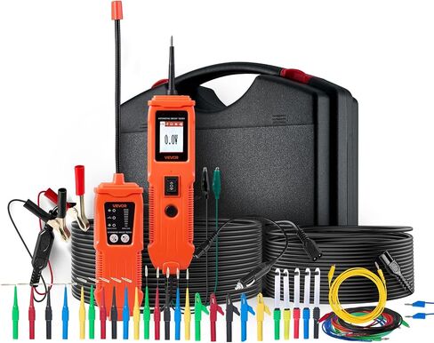 VEVOR Automotive Circuit Tester, 8-35 DCV Power Circuit Probe Tester with TFT Color Display and Lighting, Automotive Power Tester Probe with 19.7 ft / 6 m Cable, 2-in-1 Electrical Detector Finder in Saudi Arabia