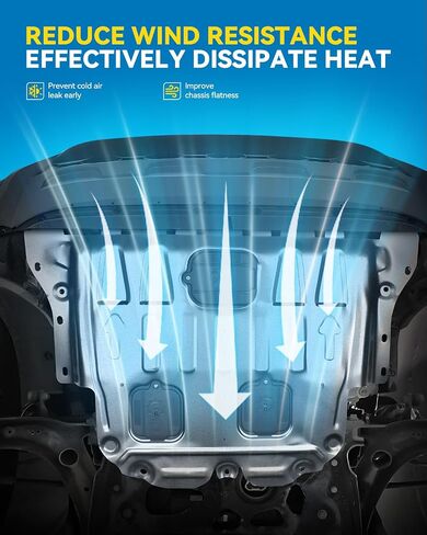 PHILTOP Engine Splash Shield Compatible with 2015-2017 Sonata 2.0L/2.4L Naturally Aspirated/Turbocharged, Engine Case Guards Replace# HY1228185 in Saudi Arabia