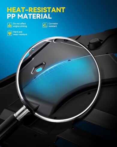 PHILTOP Engine Splash Shield Compatible with 2015-2017 Sonata 2.0L/2.4L Naturally Aspirated/Turbocharged, Engine Case Guards Replace# HY1228185 in Saudi Arabia
