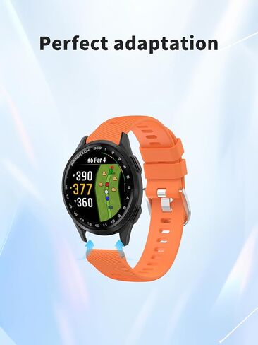2 pack for Garmin Approach S44/Approach S50 Golf GPS Smartwatch Band, 20mm Quick Release Silicone Sport Strap Replacement Watchband for Garmin Approach S50 & S44 Wristbands Accessories-Black in Saudi Arabia