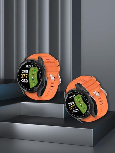 2 pack for Garmin Approach S44/Approach S50 Golf GPS Smartwatch Band, 20mm Quick Release Silicone Sport Strap Replacement Watchband for Garmin Approach S50 & S44 Wristbands Accessories-Black in Saudi Arabia