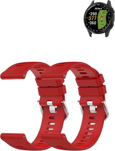 2 حزمة لـ Garmin النهج S44/Feed S50 GPS GPS Smartwatch Band ، و Watch Bracting Silicone Sport Results 20mm لـ Garmin Elect in Saudi Arabia