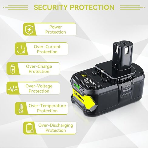 VANTTECH 18V 7.0Ah P108 Lithium Battery Replacement for Ryobi 18V Battery P104 P108 P102 P103 P105 P107 P109 P122 BPL-1815 with LED Indicator Compatible with Ryobi 18V Cordless Power Tools in Saudi Arabia