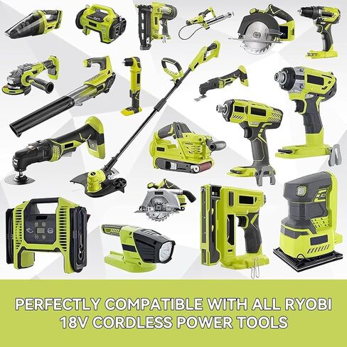 VANTTECH 18V 7.0Ah P108 Lithium Battery Replacement for Ryobi 18V Battery P104 P108 P102 P103 P105 P107 P109 P122 BPL-1815 with LED Indicator Compatible with Ryobi 18V Cordless Power Tools in Saudi Arabia