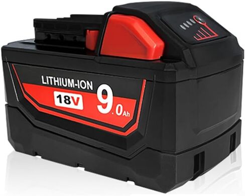 Battery Replacement for All Milwaukee M18 / 8V,48-11-1850 48-11-1840 M18 M18B Cordless Power Tools Milwaukee 18V Battery Lithium-Ion（9000mah） 1 Pack in Saudi Arabia