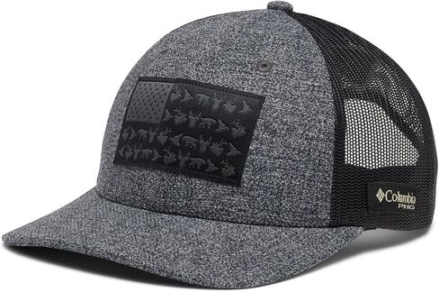 كولومبيا للجنسين PHG Game Flag Mesh Snap Back، الصحراء/الأخضر الفائض/علم الصيد، مقاس واحد in Saudi Arabia