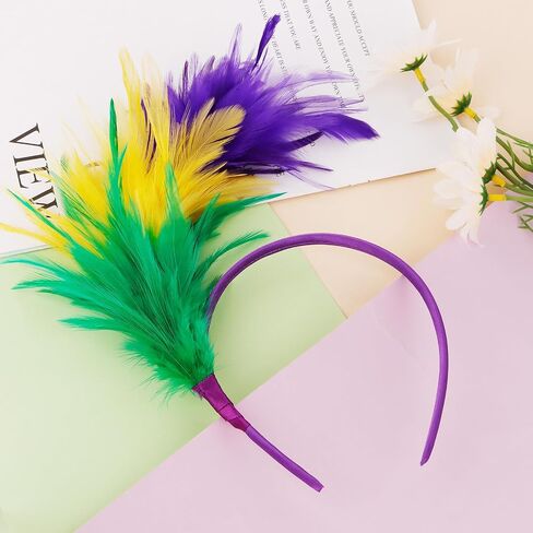 1920s Feathers Fascinator Headbands for Women Black Feather Headband Tea Party Cocktail Wedding Halloween Headpiece in Saudi Arabia
