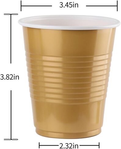 100 Pack Disposable Plastic Cups, Jade Green Disposable Cups, 12 Ounce Plastic Party Cups, Strong and Sturdy Disposable Cups for Party, Wedding, Christmas, Halloween Party Cup,(Jade, 12OZ) in Saudi Arabia