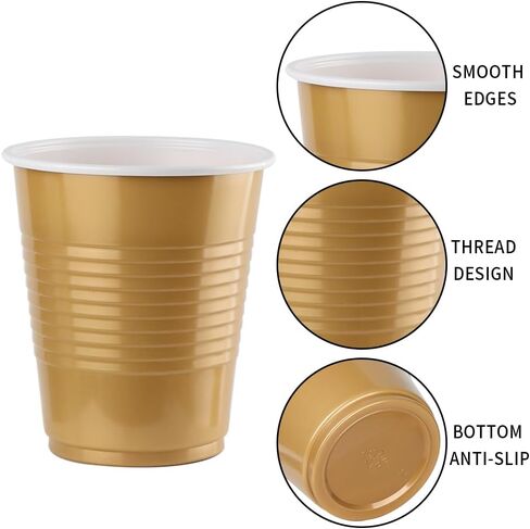 100 Pack Disposable Plastic Cups, Jade Green Disposable Cups, 12 Ounce Plastic Party Cups, Strong and Sturdy Disposable Cups for Party, Wedding, Christmas, Halloween Party Cup,(Jade, 12OZ) in Saudi Arabia