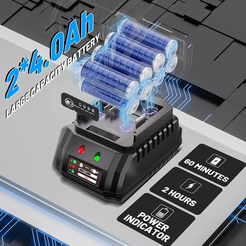 AZZUNO Cordless Impact Wrench 1/2 inch 627 Ft-lbs High Torque Brushless Electric Impact with 2x4Ah Batteries, Fast Charger, 4 Sockets & Case, Power Impact Driver for Home Car Truck Tire in Saudi Arabia