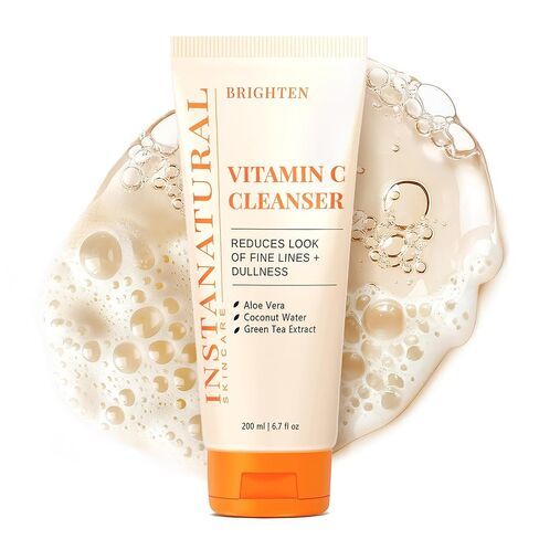 InstaNatural Vitamin C Face Serum with Hyaluronic Acid & Ferulic Acid | Brightening & Hydrating Formula for Radiant, Smooth-Looking Skin - 2 FL Oz in Kuwait