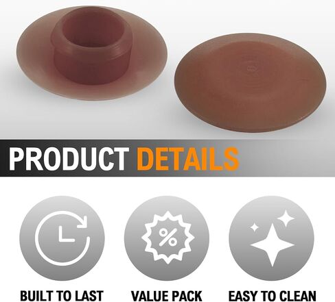Pelopy 20 pcs door door threshold covers close door door sille cap slops لإخفاء رؤوس الثقوب المسمار لمعظم العتبات القياسية ، البلوط الخفيف in Kuwait