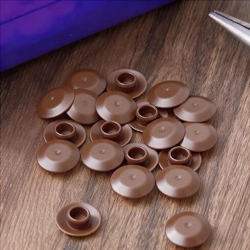 Pelopy 20 pcs door door threshold covers close door door sille cap slops لإخفاء رؤوس الثقوب المسمار لمعظم العتبات القياسية ، البلوط الخفيف in Kuwait