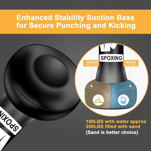 Freestanding 70" Heavy Punching Bag – Boxing Bag for Training, Kickboxing, MMA, Fitness – Great for Adults & Teen Beginners in Kuwait