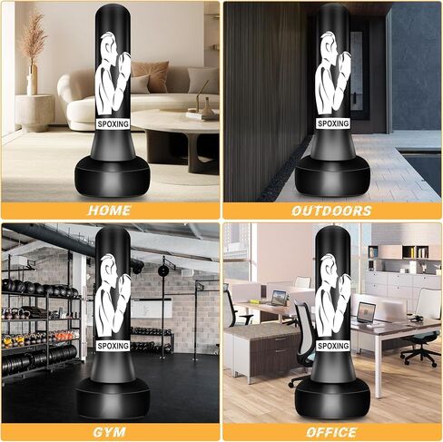 Freestanding 70" Heavy Punching Bag – Boxing Bag for Training, Kickboxing, MMA, Fitness – Great for Adults & Teen Beginners in Kuwait