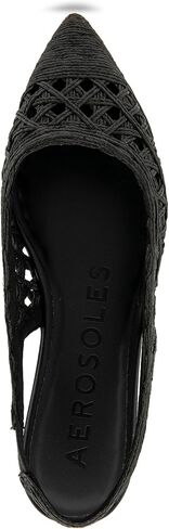 Aerosoles Women's Diego Ballet Flat ، Raffia الطبيعية المطرزة ، 8 in Kuwait