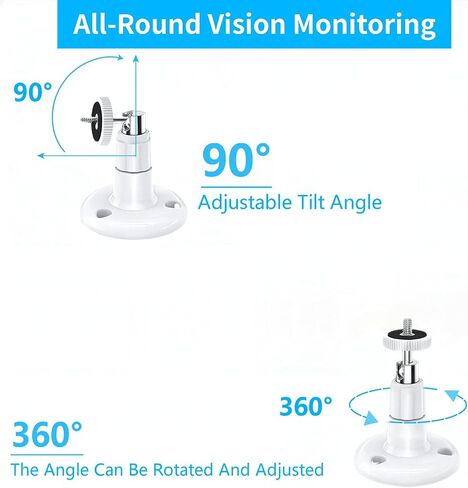 XNNNHMW 2 حزمة جدار أمان قابل للتعديل لكاميرا رنين وتصحيح بطارية كام ، قوس حوامل داخلي في الهواء الطلق لأرلو HD/2/3/4 in Kuwait