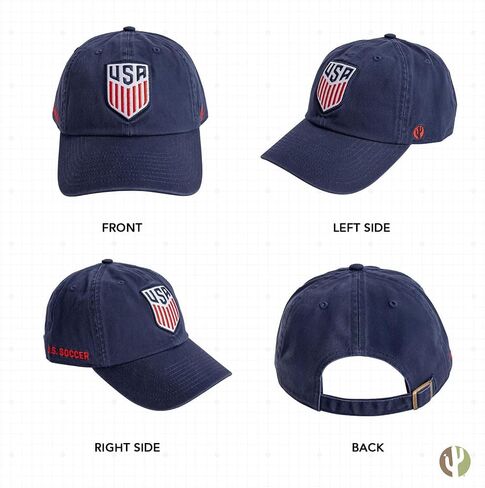 Desert Cactus US Soccer Baseball Hat USWNT United States Women's National Team Brimmed Embroidered Hats Cap Adjustable Cloth Strap Adult (Style D1) White in Kuwait