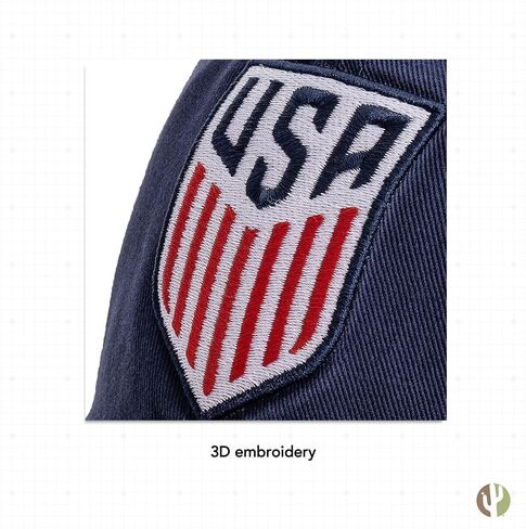 Desert Cactus US Soccer Baseball Hat USWNT United States Women's National Team Brimmed Embroidered Hats Cap Adjustable Cloth Strap Adult (Style D1) White in Kuwait