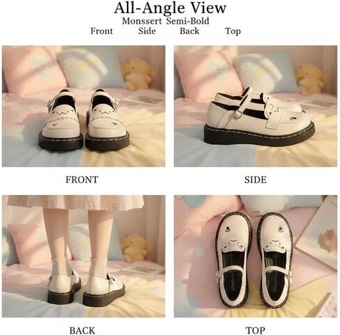 Kawaii Lolita Casual Mary Jane Shoes - Cute Adorable Cat Kitten Paw Flats | Japanese Sweet Soft Style for Everyday Wear in Saudi Arabia