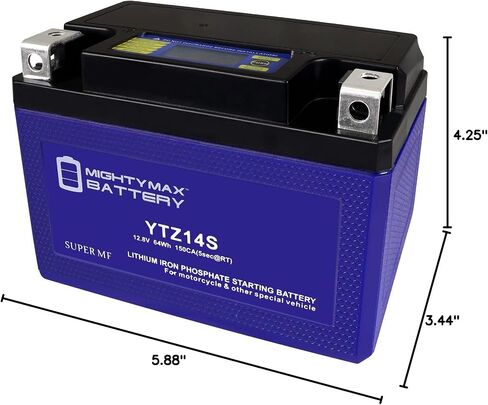 Mighty Max Battery YTZ10S LIFEPO4-12 Volt 8.6 AH, 270 CCA, Lithium Iron Phosphate (LiFePO4) Battery in Saudi Arabia