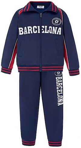 Gum & Berries Kids Football Tracksuit Zip Top with Pants England Barcelona Brasil New York Boston Outfit in Kuwait