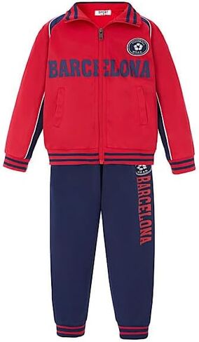 Gum & Berries Kids Football Tracksuit Zip Top with Pants England Barcelona Brasil New York Boston Outfit in Kuwait