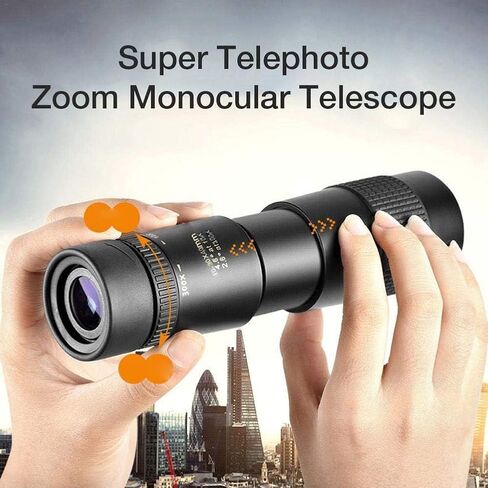 تلسكوبات أحادية، 4K 10-300X40mm تلسكوب أحادي تكبير تليفوتوغرافي فائق محمول في الهواء الطلق، تلسكوبات أحادية مقاومة للماء، عدسة تلسكوب عالية الدقة خفيفة الوزن عالية التركيز للطيور البالغة in Saudi Arabia