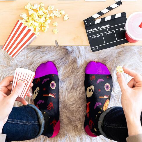 هدايا أفلام الرعب - جوارب عيد الميلاد للنساء، ملابس مرحة وفريدة من نوعها تتعلق بالمسرح، مثالية ليالي الأفلام، هدايا مثالية لمحبي أفلام الرعب، الرجال والنساء على حد سواء in Kuwait