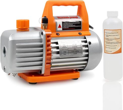 bacoeng 4 cfm 1/3 حصان مضخة فراغ بدون شرارة، 110 فولت مرحلة واحدة دوارة دوارة HVAC مضخة فراغ لR32 R1234yf R134a R410a R22 السيارات AC إعادة شحن المبردات in Kuwait