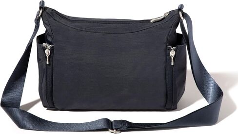 Baggallini Crosstown Hobo Crossbody for Women - 9"x7.8" Travel Crossbody Bag with RFID Wallet and Water Bottle Holder in Saudi Arabia
