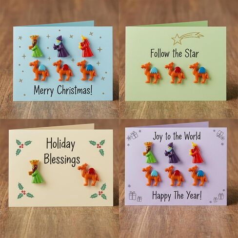 60 Pcs Christmas Nativity Sets for Crafts Mini Nativity Scene Resin Figurines Jesus Crafts Tiny Religious Christ Savior Jesus Decor for Xmas DIY Craft Embellishment Hairpin Table Decoration in Saudi Arabia