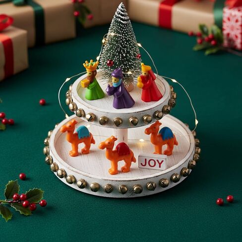 60 Pcs Christmas Nativity Sets for Crafts Mini Nativity Scene Resin Figurines Jesus Crafts Tiny Religious Christ Savior Jesus Decor for Xmas DIY Craft Embellishment Hairpin Table Decoration in Saudi Arabia