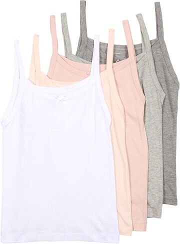 Tahari Girls' Basic Cami Everyday Undershirt 5-Pack in Saudi Arabia