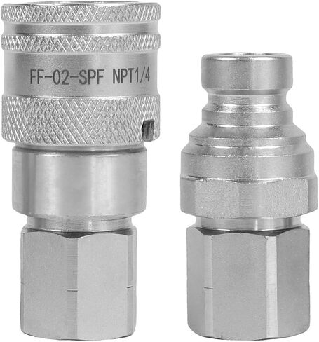 Sinocmp 1/2 "Flat Face Hydraulic Connect Quick Connect Acplers/Couplings مع أغطية الغبار عالية التدفق الترجيح ISO 16028 ، 1/2" in Kuwait