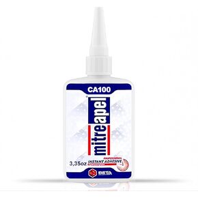 غراء MITREAPEL Super CA (3.5 أونصة) مع منشط لاصق بالرش (13.5 أونصة سائلة) - غراء Ca مع منشط للخشب والبلاستيك والمعادن والجلود والسيراميك - غراء سيانوأكريليت للحرف اليدوية والبناء (عبوة واحدة) in Kuwait