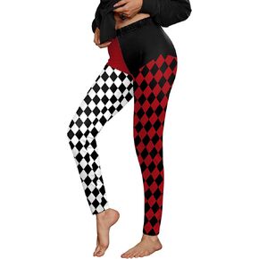 Women's Christmas Ugly 3D Print Leggings Holidays High Waisted Funny Striped Tights Cat XL in Saudi Arabia