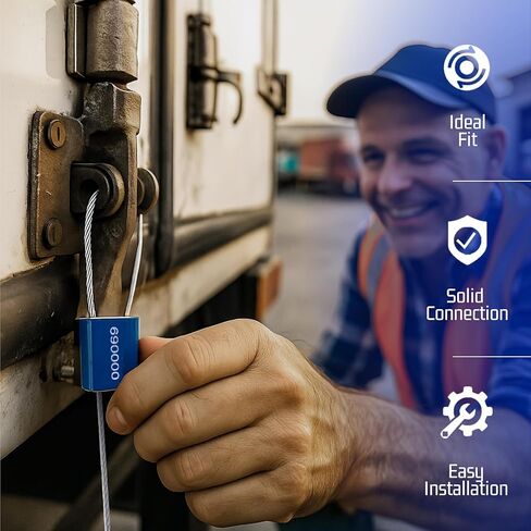 1000pcs Plastic Security Seal - Red Security Tag Tamper Ties - Work as Tamper Seal Tags, Fire Extinguisher Pull Ties, Self Locking Zip Ties, Red Lock Tight - 250mm Length Plastic Trailer Seals Cable in Kuwait