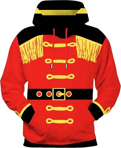 Mens Halloween Skeleton Sweatshirt Long Sleeve Novelty Hoodies with Pockets in Kuwait