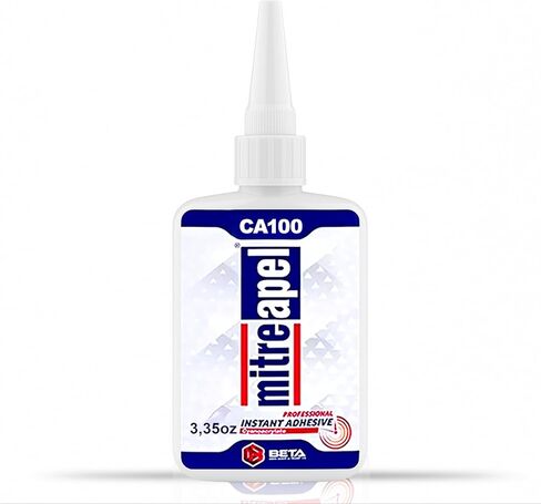 غراء MITREAPEL Super CA (3.5 أونصة) مع منشط لاصق بالرش (13.5 أونصة سائلة) - غراء Ca مع منشط للخشب والبلاستيك والمعادن والجلود والسيراميك - غراء سيانوأكريليت للحرف اليدوية والبناء (عبوة واحدة) in Kuwait