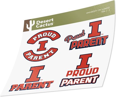 Desert Cactus University of Wisconsin Sticker Badgers UW Madison Vinyl Secal Laptop Water Bottle Scrapbook (Proud Parent Sheet) in Kuwait