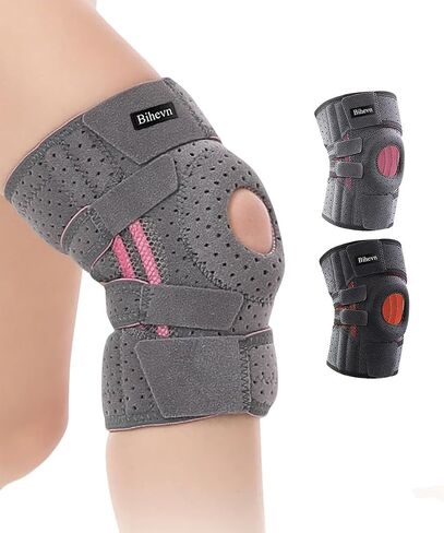 Knee Brace for Men Plus Size - Adjustable Support for Arthritis, ACL Meniscus Tear & Knee Pain Relief or Injury Recovery - Plus Dual Side Stabilizers (Man-Black, Size(19in-24.2in)) in Saudi Arabia