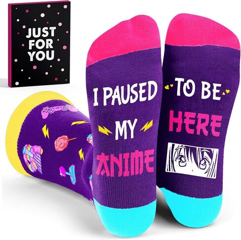 Anime Gifts – Cool Anime Socks for Boys and Teen Guys, Perfect Stocking Stuffers for Boys, Stylish Accessories, Unique Christmas Gifts for anime Enthusiasts in Saudi Arabia
