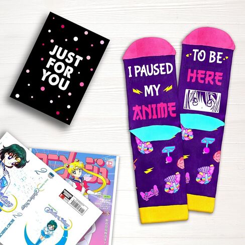 Anime Gifts – Cool Anime Socks for Boys and Teen Guys, Perfect Stocking Stuffers for Boys, Stylish Accessories, Unique Christmas Gifts for anime Enthusiasts in Saudi Arabia