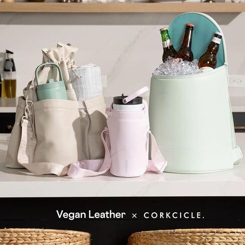 حقيبة ظهر تبريد Corkcicle EOLA، حقيبة معزولة مقاومة للماء ومضادة للتسرب، مثالية لحزم النبيذ والبيرة والثلج in Kuwait
