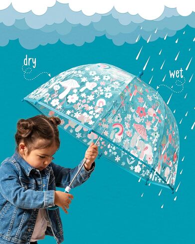 Stephen Joseph, Clear Color Changing Bubble Umbrella, Kids Toddler Bubble Umbrella with Dome Canopy, Princess in Saudi Arabia