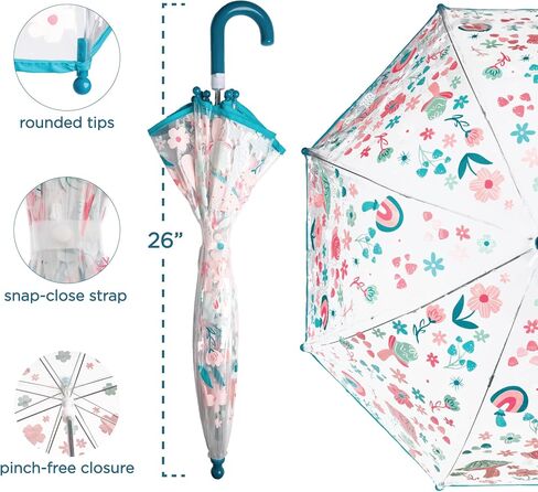 Stephen Joseph, Clear Color Changing Bubble Umbrella, Kids Toddler Bubble Umbrella with Dome Canopy, Princess in Saudi Arabia
