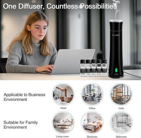 Hotel Scent Diffuser for Home, Silver, 8Inch in Saudi Arabia