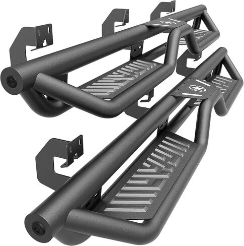 Ram Running Boards Side Steps Compatible with 2019 2020 2021 2022 2023 2024 2025 Dodge Ram 1500 Crew Cab New Body, Side Rails Nerf Bar Rock Sliders, Two Stair Design in Saudi Arabia